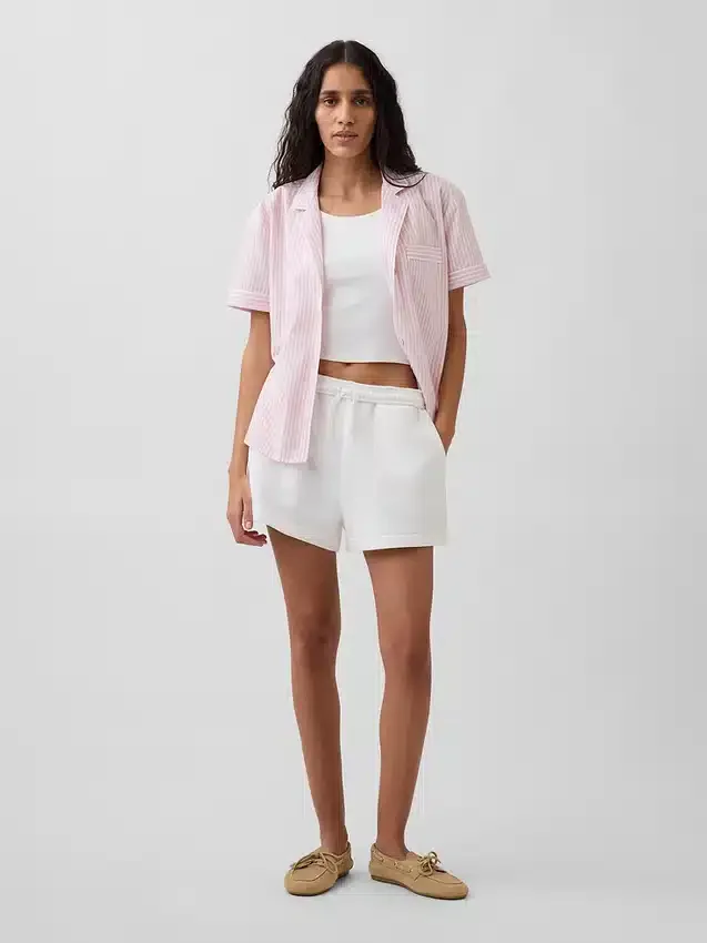 Pyjamas skjorta i poplin
