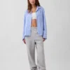 Pyjamas skjorta i poplin