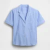 Pyjamas skjorta i poplin