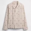 Pyjamas skjorta i poplin