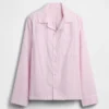 Pyjamas skjorta i poplin