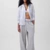 Pyjamas skjorta i poplin