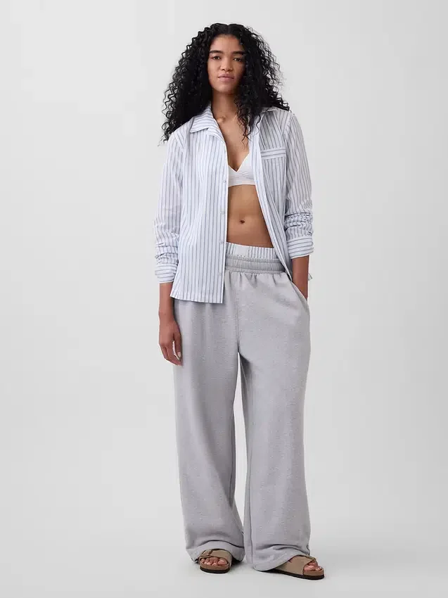 Pyjamas skjorta i poplin