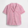 Pyjamas skjorta i poplin