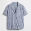 Pyjamas skjorta i poplin