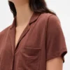 Pyjamas skjorta med volanger