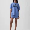 Pyjamas-T-shirt i oversized-modell med Nap-logotyp