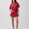 Pyjamas-T-shirt i oversized-modell med Nap-logotyp