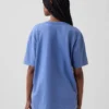 Pyjamas-T-shirt i oversized-modell med Nap-logotyp