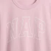 Pyjamas-T-shirt i oversized-modell med Nap-logotyp
