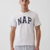 Pyjamas-T-shirt i oversized-modell med Nap-logotyp