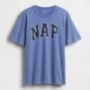 Pyjamas-T-shirt i oversized-modell med Nap-logotyp