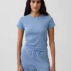 Pyjamas-T-shirt i pointelle