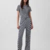 Pyjamas-T-shirt i pointelle