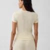 Pyjamas-T-shirt i pointelle