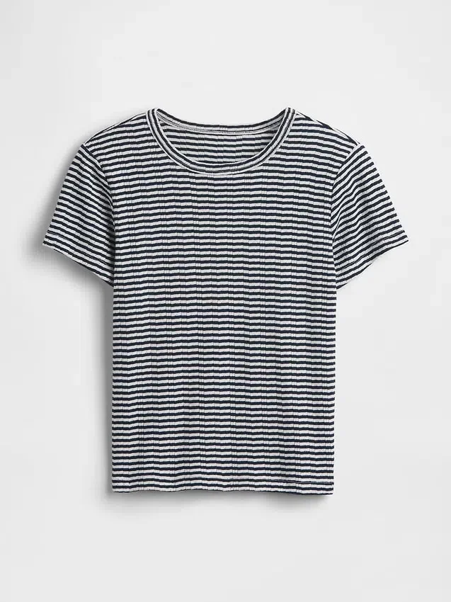 Pyjamas-T-shirt i pointelle