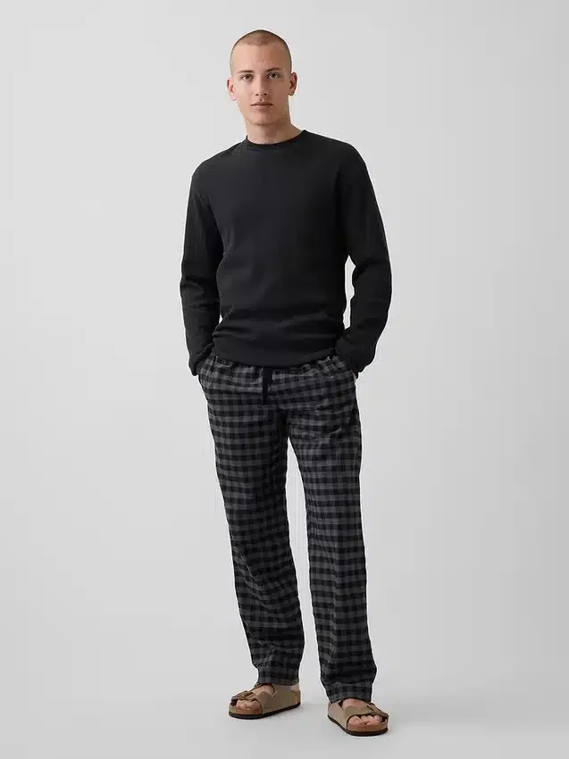 Pyjamasbyxor i avslappnad passform