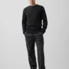 Pyjamasbyxor i avslappnad passform