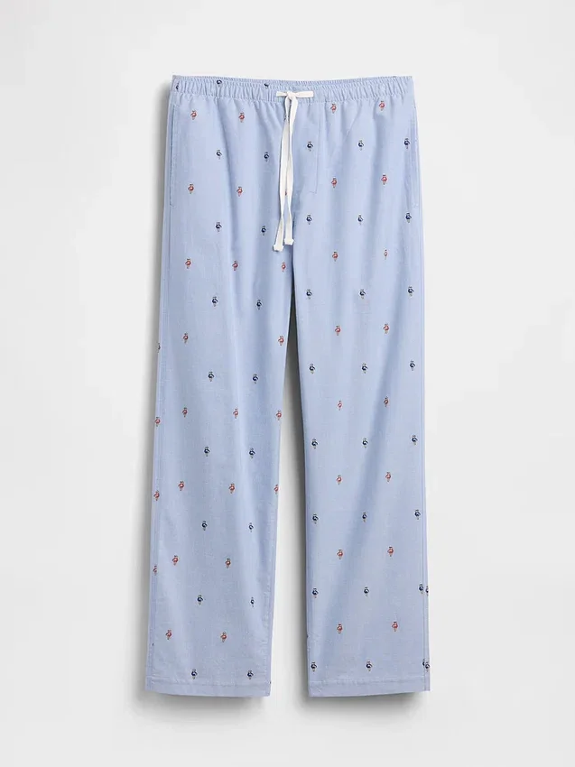 Pyjamasbyxor i avslappnad passform