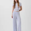 Pyjamasbyxor i mjuk modalribb