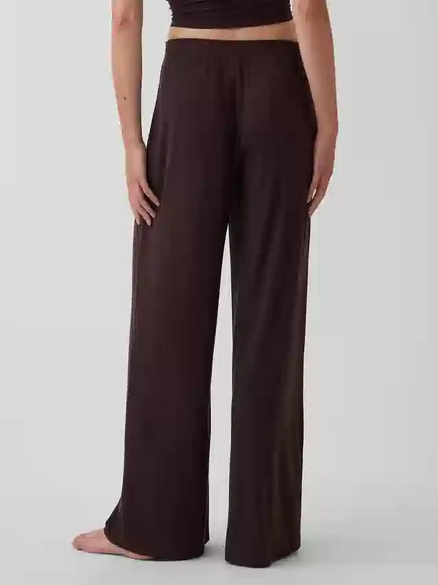 Pyjamasbyxor i mjuk modalribb
