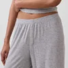Pyjamasbyxor i mjuk modalribb