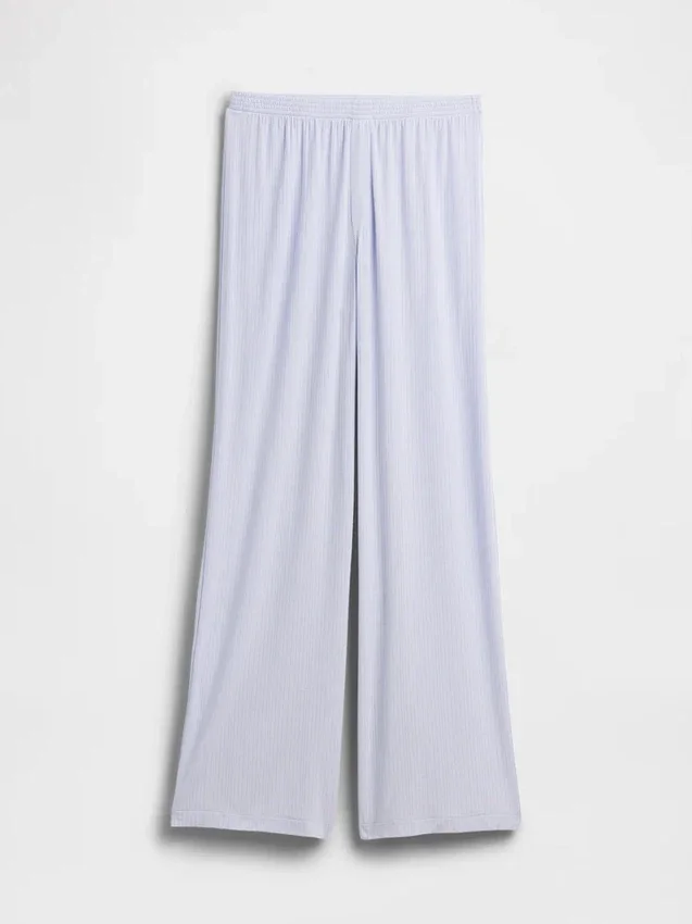 Pyjamasbyxor i mjuk modalribb