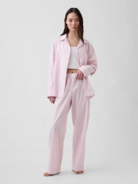 Pyjamasbyxor i poplin