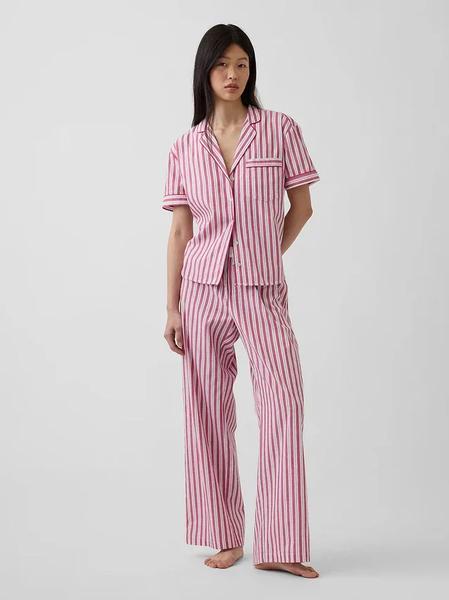 Pyjamasbyxor i poplin