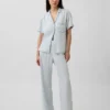 Pyjamasbyxor i poplin