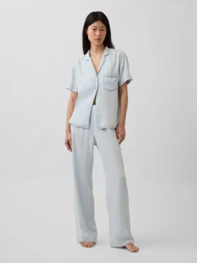 Pyjamasbyxor i poplin