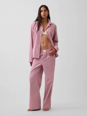 Pyjamasbyxor i poplin