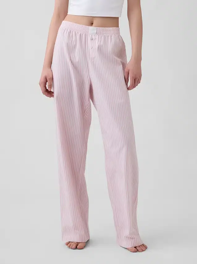 Pyjamasbyxor i poplin