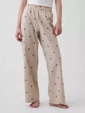 Pyjamasbyxor i poplin
