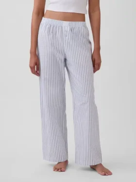Pyjamasbyxor i poplin