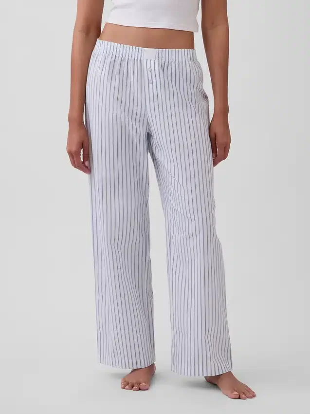 Pyjamasbyxor i poplin