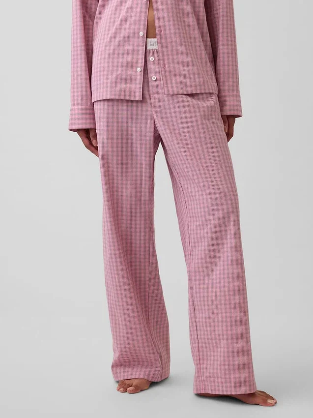 Pyjamasbyxor i poplin