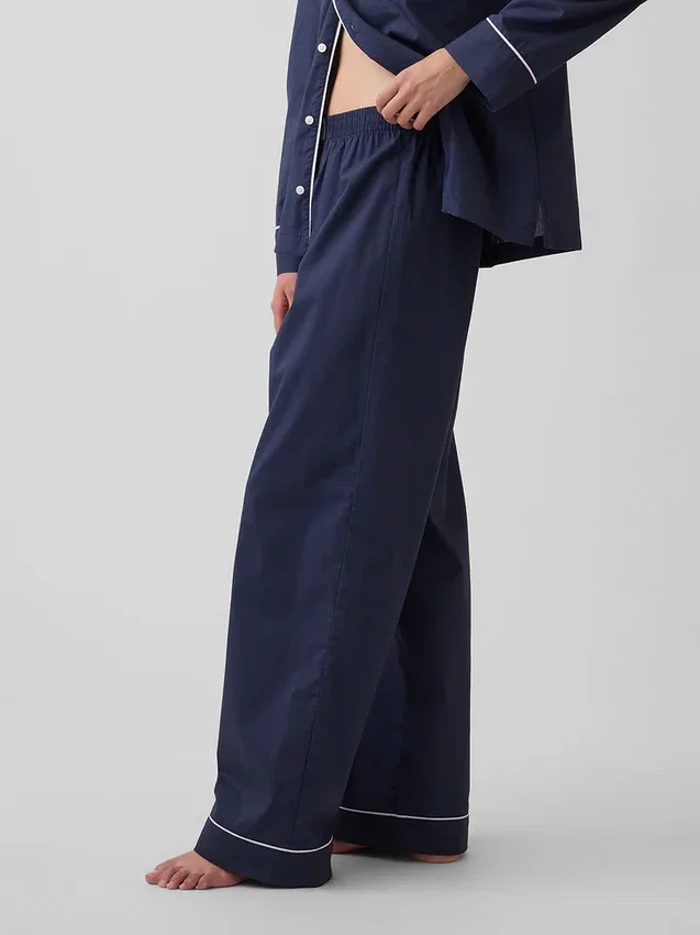 Pyjamasbyxor i poplin