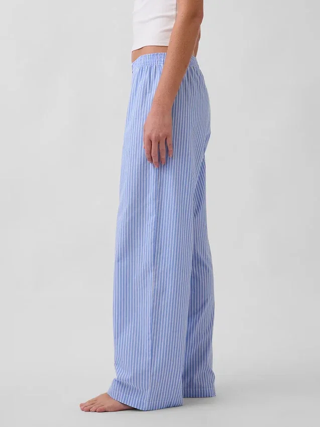 Pyjamasbyxor i poplin