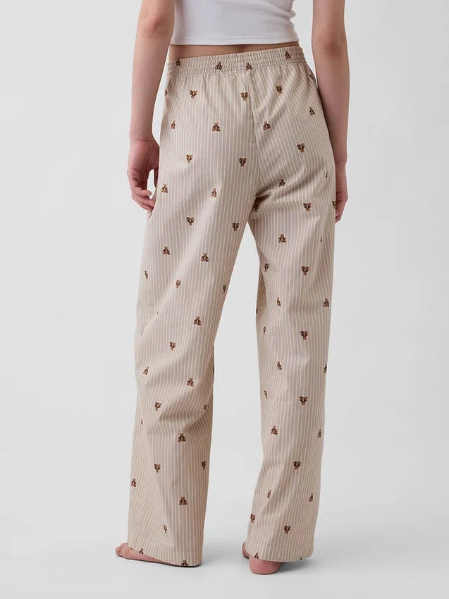 Pyjamasbyxor i poplin