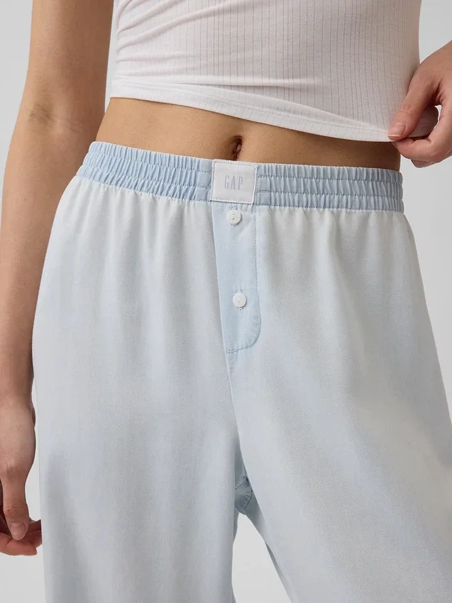 Pyjamasbyxor i poplin