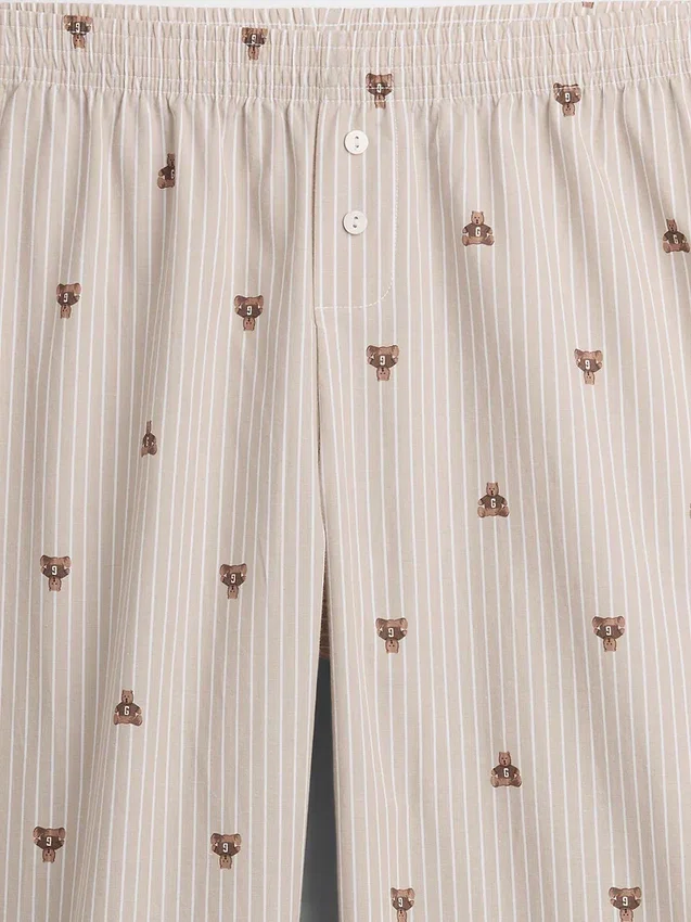 Pyjamasbyxor i poplin