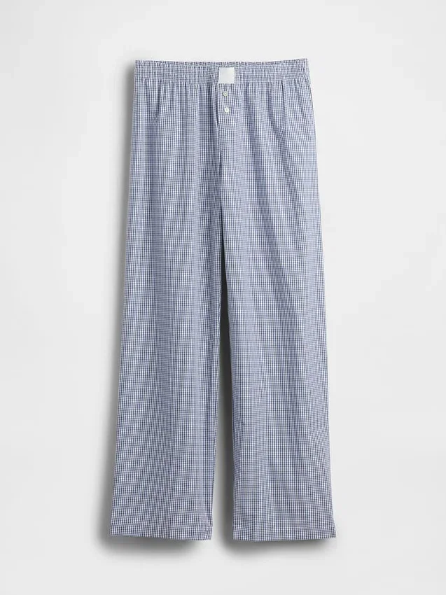 Pyjamasbyxor i poplin