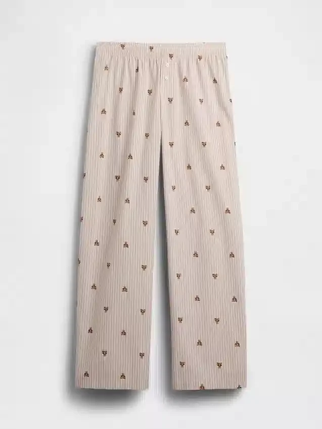 Pyjamasbyxor i poplin