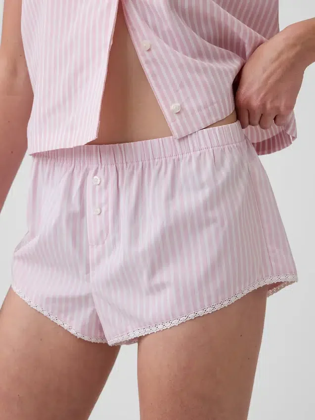 Pyjamasbyxor i poplin Shorts