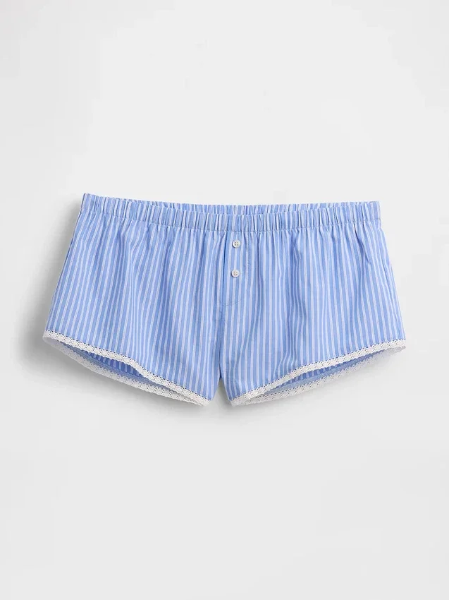 Pyjamasbyxor i poplin Shorts