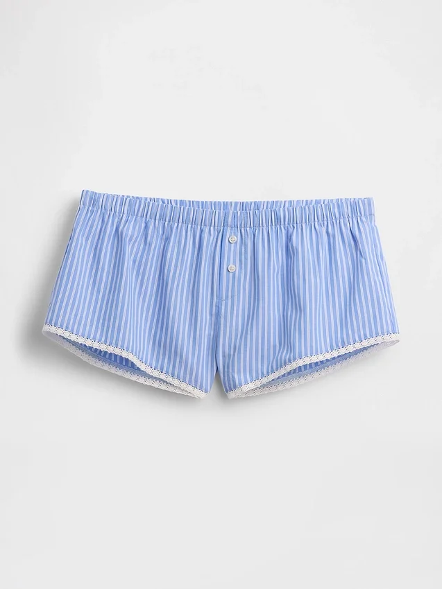 Pyjamasbyxor i poplin Shorts