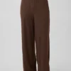 Pyjamasbyxor med breda ben i miniribb