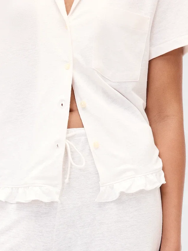 Pyjamasbyxor med volanger