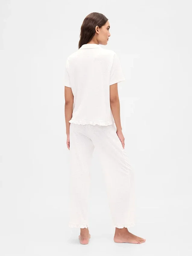 Pyjamasbyxor med volanger